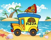 Food truck de pizza