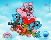 Gumball y amigos contentos