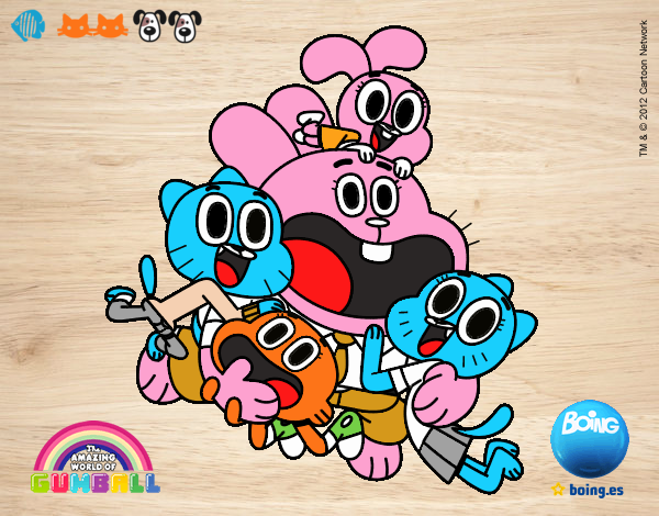 Gumball y amigos contentos