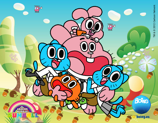 Gumball y amigos contentos