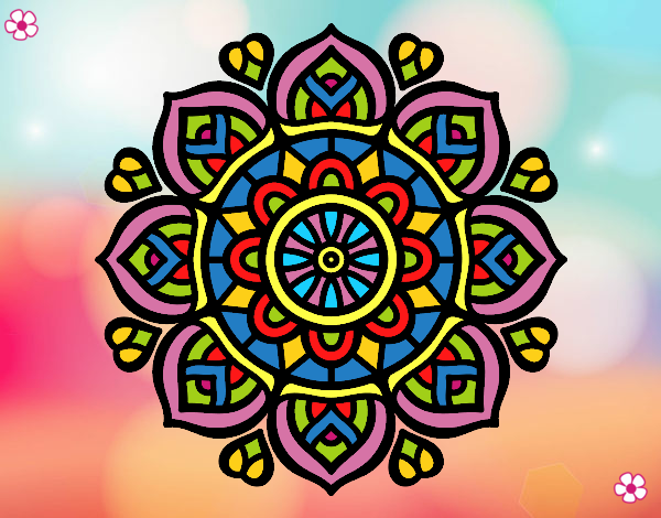 mandala coloreada 