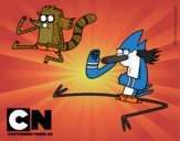 Mordecai y Rigby karatekas