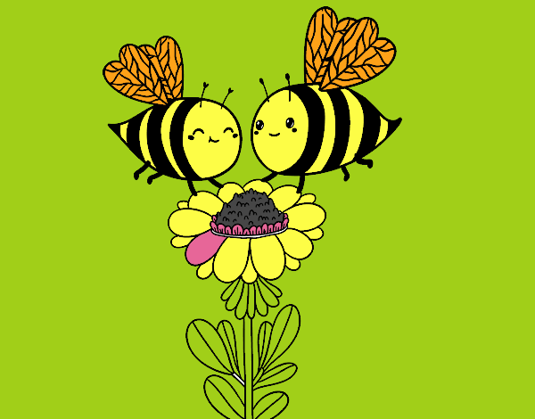 Pareja de abejas