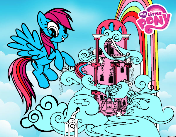 Rainbow Dash en su palacio