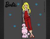 Barbie con cazadora de cuadros