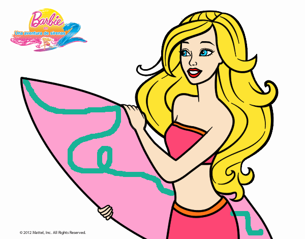 Barbie va a surfear