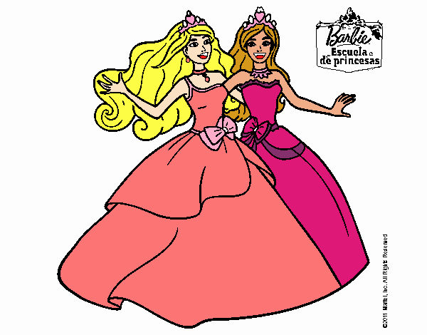 Barbie y su amiga súper felices