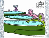 Barbie y sus amigas en el jacuzzi