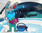 Conejo con muchos huevos de Pascua