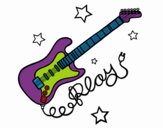 Guitarra y estrellas