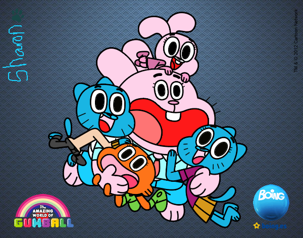 Gumball y amigos contentos