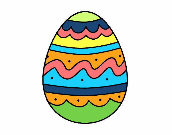 Dibujo de Huevo del día de Pascua pintado por en  el día  30-03-18 a las 22:05:33. Imprime, pinta o colorea tus propios dibujos!
