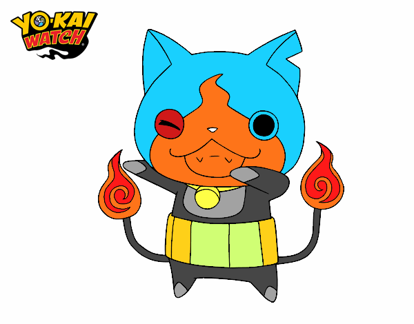 Jibanyan guiñando el ojo