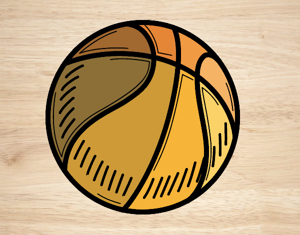 Dibujo Pelota de baloncesto pintado por Fran_Adri