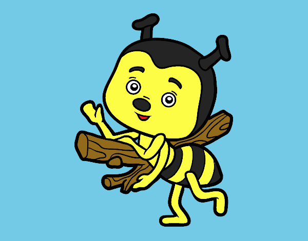 Abeja saludando