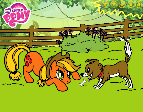 Applejack y Winona