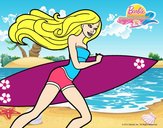 Barbie corre al agua