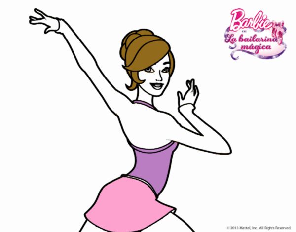 Barbie en postura de ballet