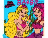 Barbie se despiede de la reina sirena