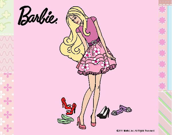 Barbie y su colección de zapatos