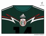 Camiseta del mundial de fútbol 2014 de México