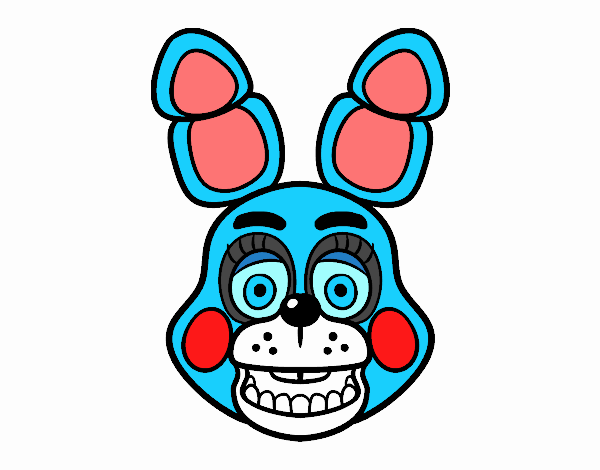 Cara de Toy Bonnie de Five Nights at Freddy's