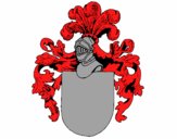 Escudo de armas y casco