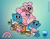 Gumball y amigos contentos