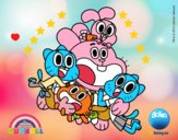 Gumball y amigos contentos