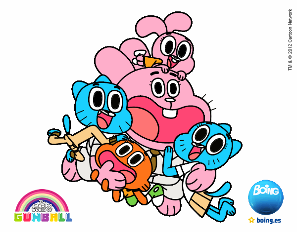 Gumball y amigos contentos