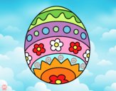 Dibujo Huevo de Pascua DIY pintado por epv4