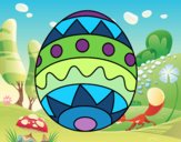 Dibujo Huevo de Pascua infantil pintado por epv4