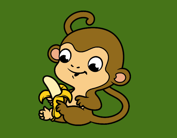 Monito con plátano