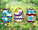 Tres huevos de pascua