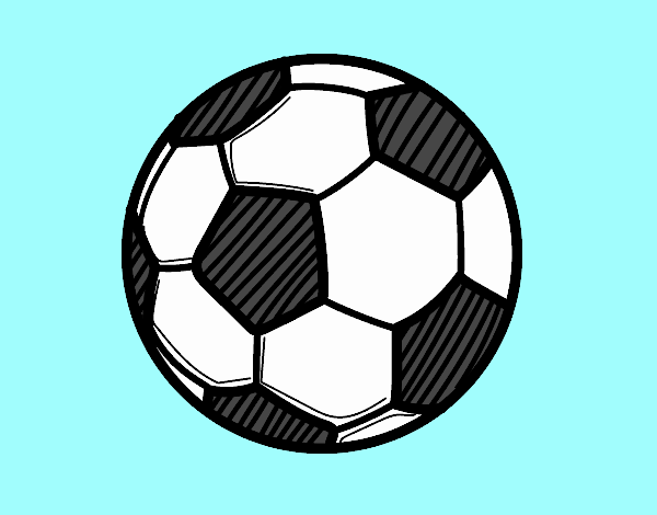Balon de futbol dibujo facil