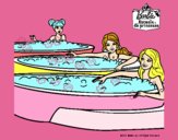 Barbie y sus amigas en el jacuzzi