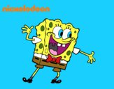 Bob Esponja saludando