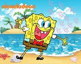 Bob Esponja saludando