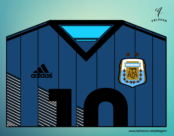 Camiseta del mundial de fútbol 2014 de Argentina