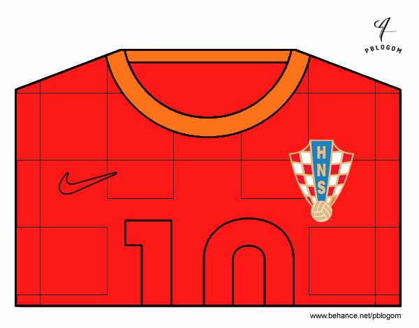 Camiseta del mundial de fútbol 2014 de Croacia