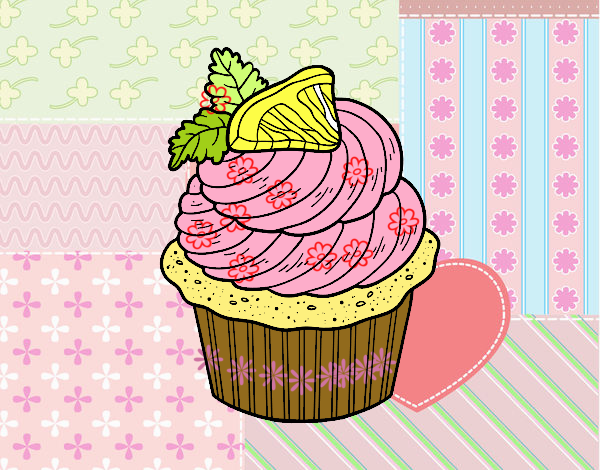 el cupcake de fresa 