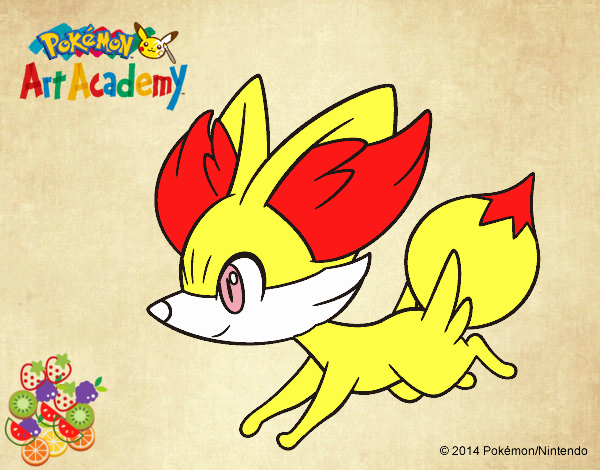 Fennekin corriendo