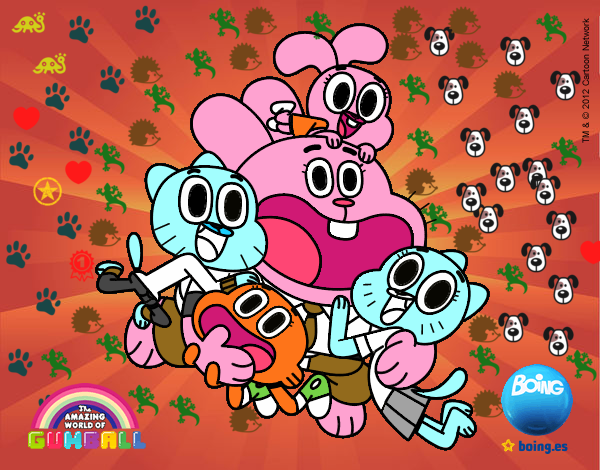 Gumball y amigos contentos