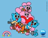 Gumball y amigos contentos