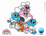 Gumball y amigos contentos