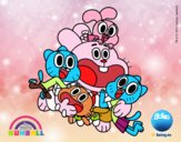 Gumball y amigos contentos