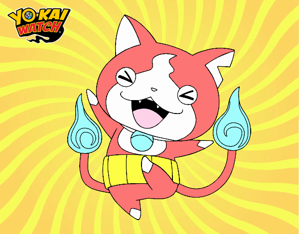 Jibanyan feliz