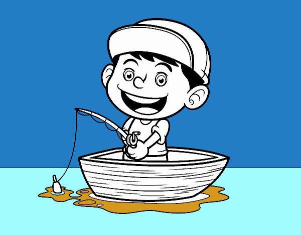 Niño pescando