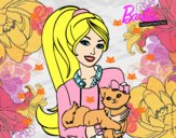 Barbie con su linda gatita