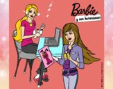 Barbie y su hermana merendando